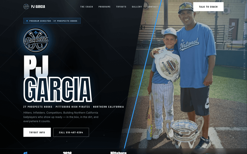 Screenshot of PJ Garcia