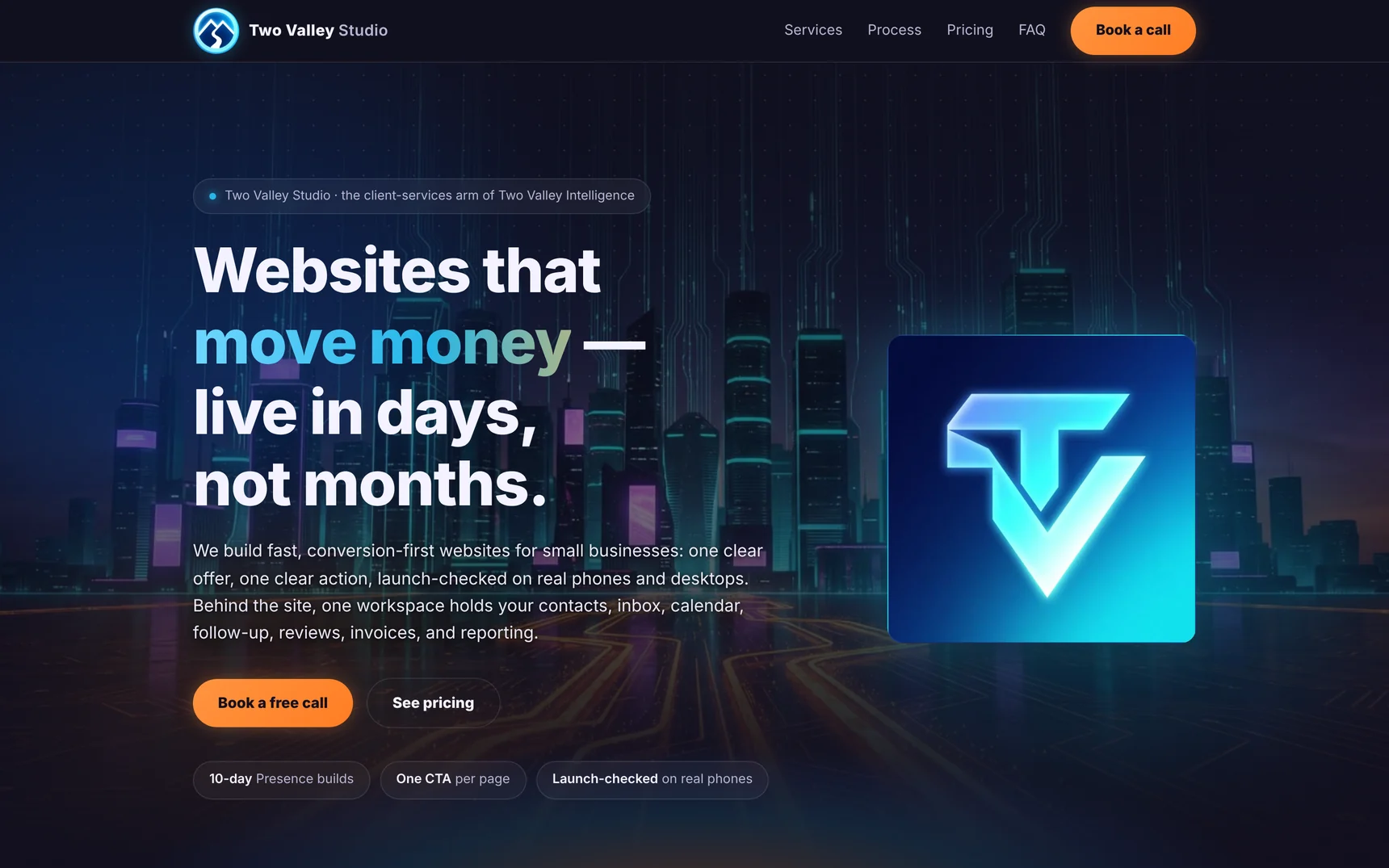 Two Valley Studio — Websites That Move Money