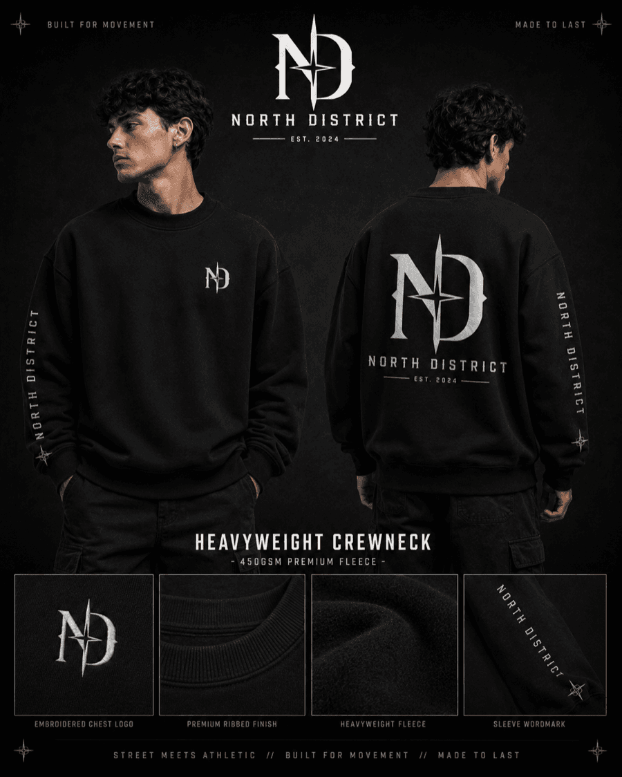 North District apparel brand product line
